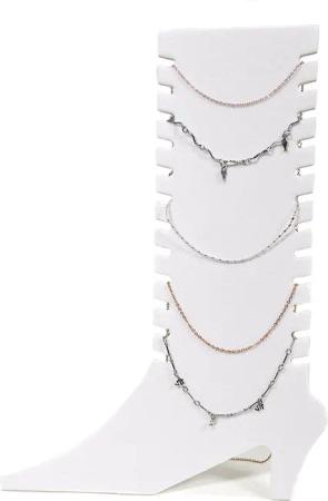 Yudu Schmuckständer Fußkettenständer Kettenhalter Schmuckständer zusammenklappbar