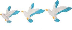 Yudu Wanddekoobjekt 3 stück fliegende Möwe See Vogel Wanddeko Marintim