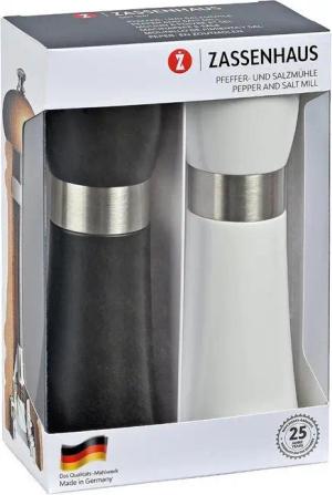 ZASSENHAUS Salz-/Pfeffermühle Zassenhaus Mühlenset HAMBURG Buchenholz manuell, (2 Stück)