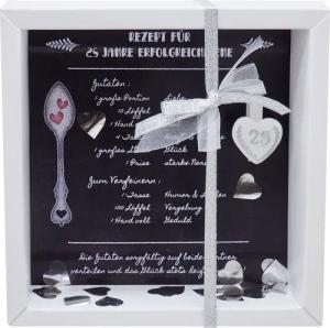 ZauberDeko Geschenkbox Geldgeschenk Verpacken Silberhochzeit Geschenk Rezept für 25 Jahre Ehe