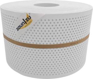 zaun zu® Sichtschutz Premium Gelocht Diamant-Muster für Doppelstabmatten Weiß 50m