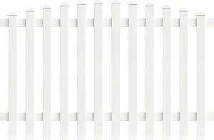 Zaunfeld Oberbogen 185,0cm x 180cm in Weiß