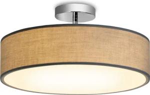 Zedelmaier Lampenschirm Deckenlampe Deckenleuchte mit Stoff-Lampenschirm, Wohnzimmerlampe Schlafzimmer Kinderzimmer Flur Lampe