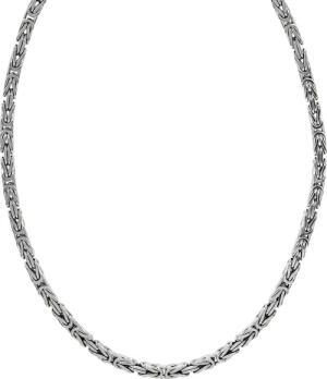 Zeeme Basic Halskette Silber 925 poliert Königskette 4mm breit