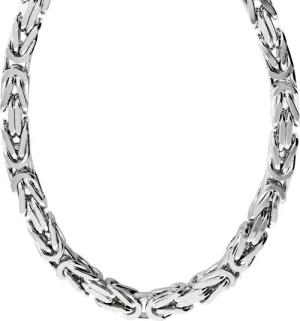 Zeeme Basic Halskette Silber 925 poliert Königskette 8mm breit