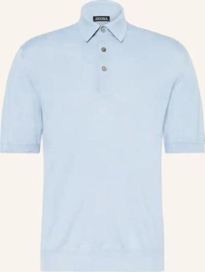 ZEGNA Strick-Poloshirt mit Seide