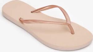 Zehensandalen Damen 500 Gold Peach rosa