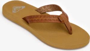 Zehensandalen Damen Roxy Porto braun