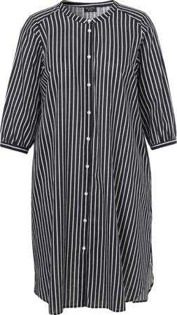 Zeitloses Baumwollkleid mit Knöpfung