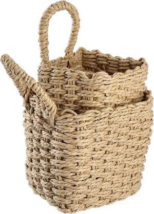 Zeller Aufbewahrungskorb-Set natur Papiergeflecht