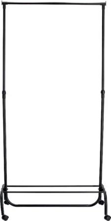 Zeller Kleiderständer schwarz Kunststoff B/H/L: ca. 43x175x86 cm