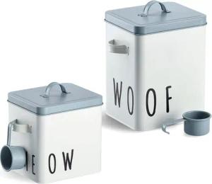 Zeller Present Vorratsdose Meow, Metall, (2-tlg), für Katzenfutter