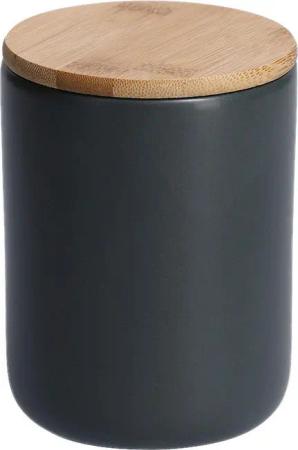 Zeller Vorratsdose schwarz Bambus B/H/L: ca. 10x13,5x10 cm
