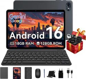Zenva T80 (18+128) Android 16 incl. Zubehör Komplettset Tablet (10.5", 128 GB, 5G wifi, Android 16, Gemini AI, PC-Modus)