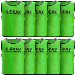 Zeus 10er-Pack Trainingsleibchen Neon Grün
