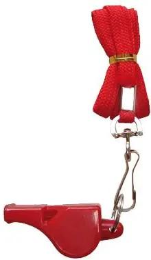 Zeus Fußball Schiedsrichterpfeife Rot