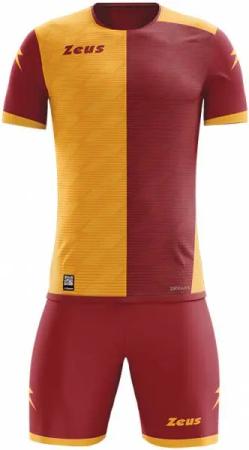 Zeus Icon Teamwear Set Trikot mit Shorts rot gelb