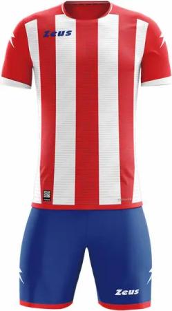 Zeus Icon Teamwear Set Trikot mit Shorts rot weiß