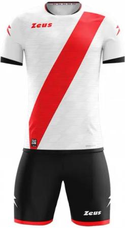 Zeus Icon Teamwear Set Trikot mit Shorts weiß rot