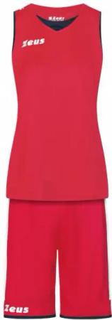 Zeus Kit Flora Damen Basketball Trikot mit Shorts rot