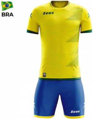 Zeus Mundial Teamwear Set Trikot mit Shorts gelb grün royal