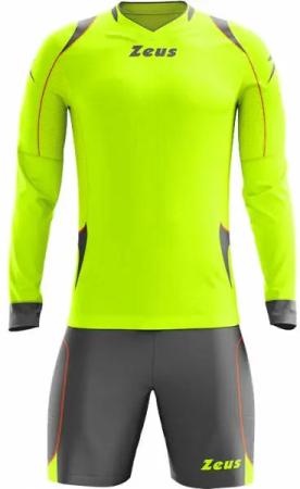 Zeus Paros Torwart Set Langarm Trikot mit Shorts Neon Gelb