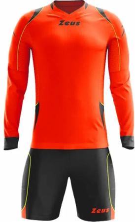 Zeus Paros Torwart Set Langarm Trikot mit Shorts Neon Orange