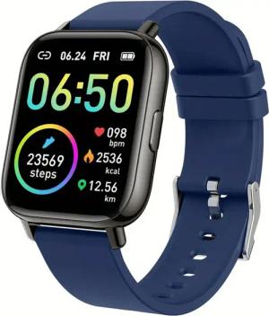 Zevelora Damen's und Herren's Fitness-Tracker Telefonfunktion 350 mAh Smartwatch (4,29 cm/1,69 Zoll, Android/iOS), mit HD-Display, Aktivitätstracker & Schlafmonitor