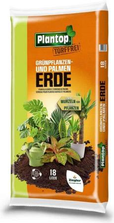 Ziegler Erdenwerk Blumenerde Plantop Grünpflanzen- und Palmenerde torffrei 18 L