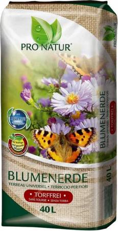 Ziegler Erdenwerk Blumenerde Pro Natur Blumenerde 40 L mit TIMPOR Holzfaser & Mykorrhiza Kulturen