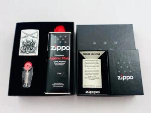 Zippo Feuerzeug Samurai Emblem Geschenkset Sturmfeuerzeug