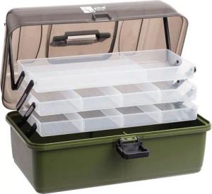 Zite Angelkoffer klein mit 3 Laden für Zubehör und Angelausrüstung 36,5 x 22 x 20 cm (1 St)