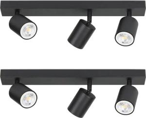 ZMH Deckenstrahler 3 Flammig Deckenleuchte Modern 42CM GU10 für Schafzimmer Whonzimmer, 330°Schwenkbar, ohne Leuchtmittel, 230V Fassung, Flur