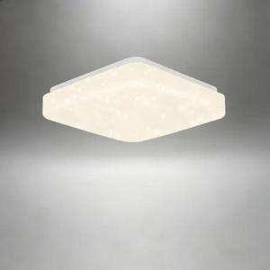 ZMH LED-Sternenhimmel Wohnzimmer Modern Sternenhimmel Deckenlampe Rund/Quadratisch, Augenschutz, Einfache Installtion, LED fest integriert, Warmweiß-3000K