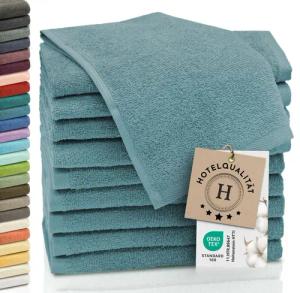 ZOLLNER Gästehandtücher, Walkfrottier (10-St), 30 x 50 cm, 100% Baumwolle, alle Farben bis 95°C waschbar